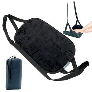 Foot Rest Hammock Upgraded to a Bigger & Thicker Sizes & Soft Velvet Cover, Grey